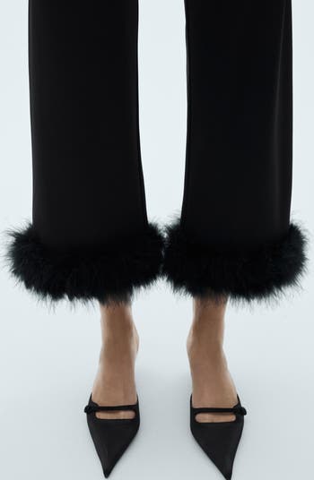 Sadie Feather Trim Sweater