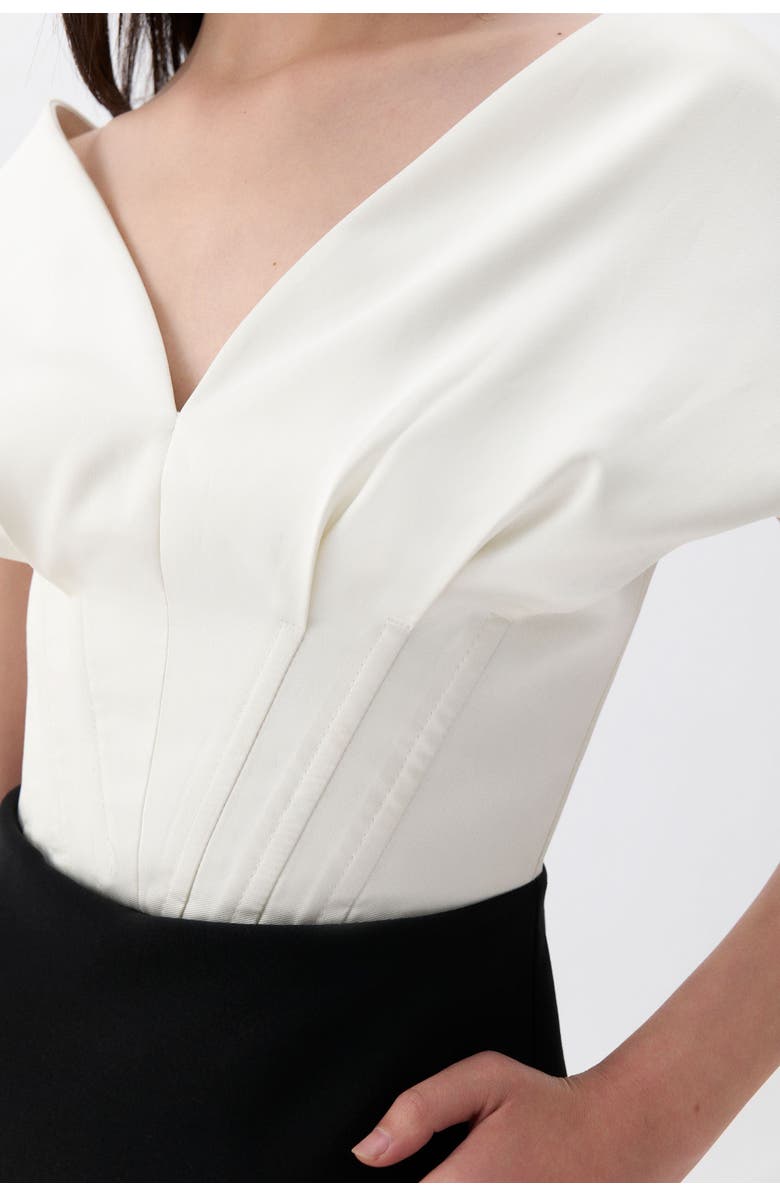 Nocturne Maxi Dress with Corset Design, Alternate, color,