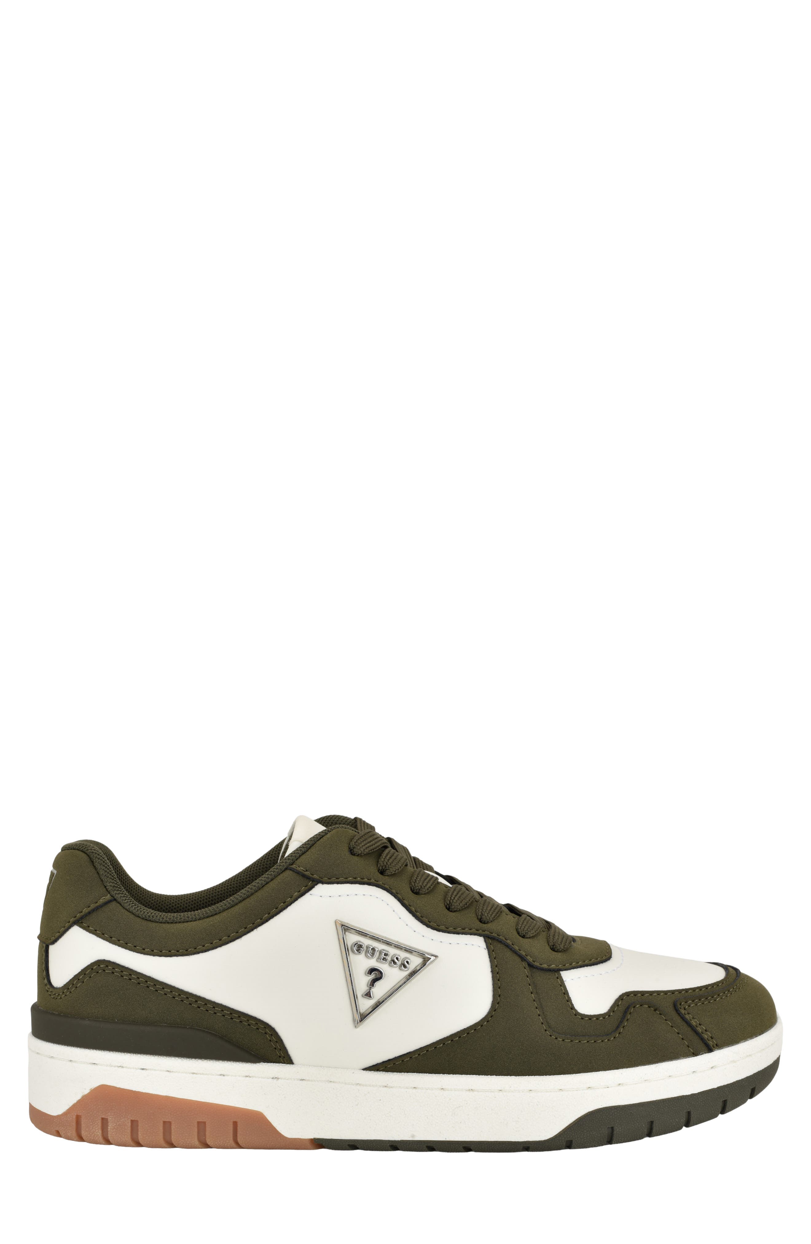 Nomen Faux Leather Sneaker, Alternate, color, OLIVE/ IVORY