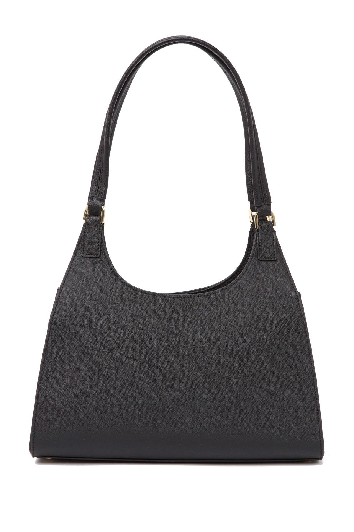 Calvin Klein Ava Saffiano Leather Organizational Shoulder Bag, Alternate, color, 