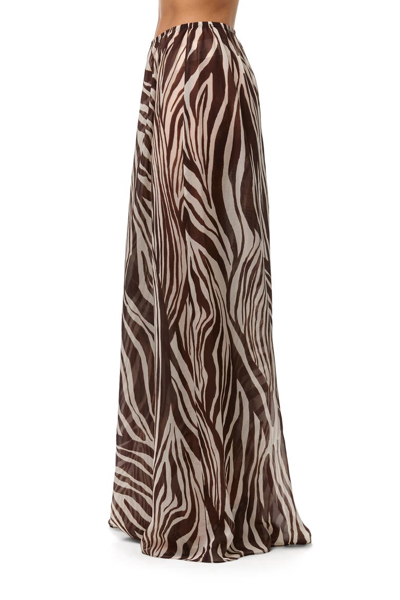 Pleated Chiffon Wide Leg Pants, Alternate, color, WILD RIVIERA