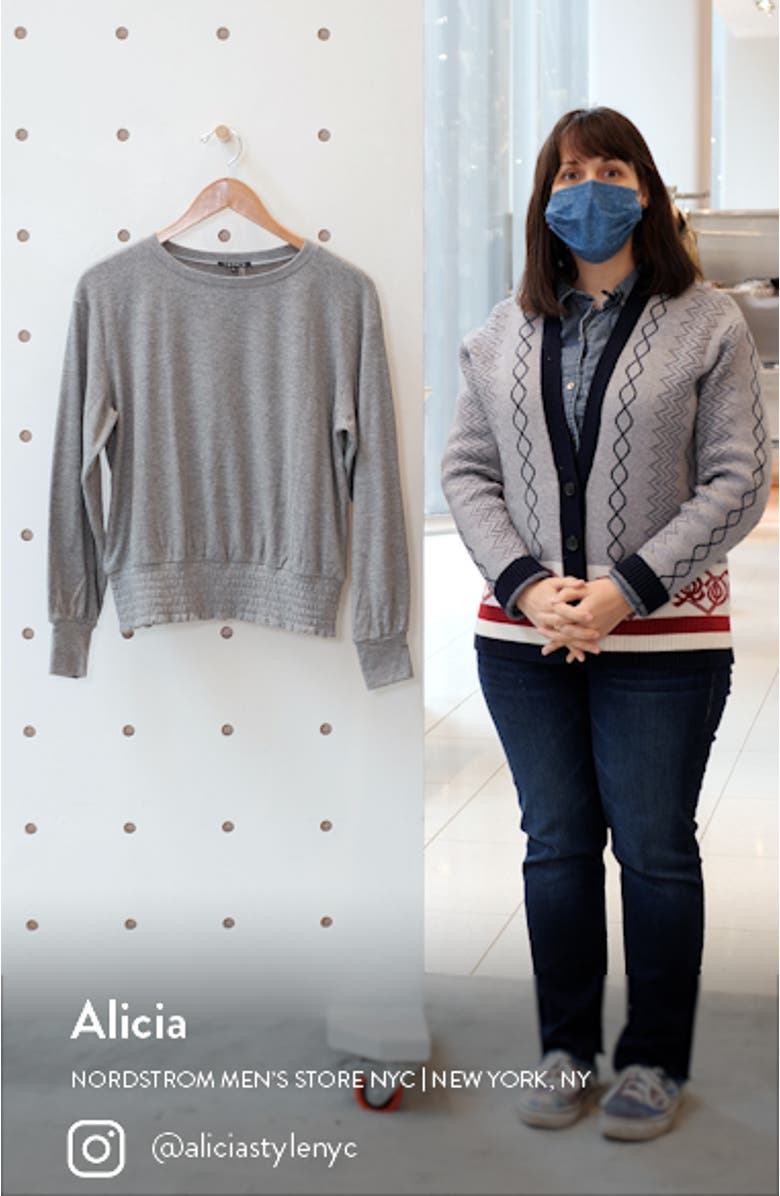 Smocked Waist Blouson Long Sleeve Top, sales video thumbnail