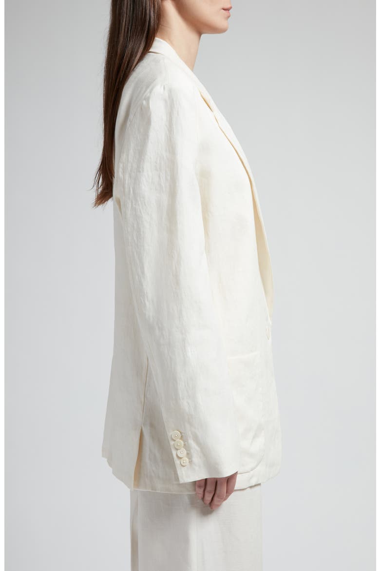 Enza Linen Blazer, Alternate, color, OFF WHITE