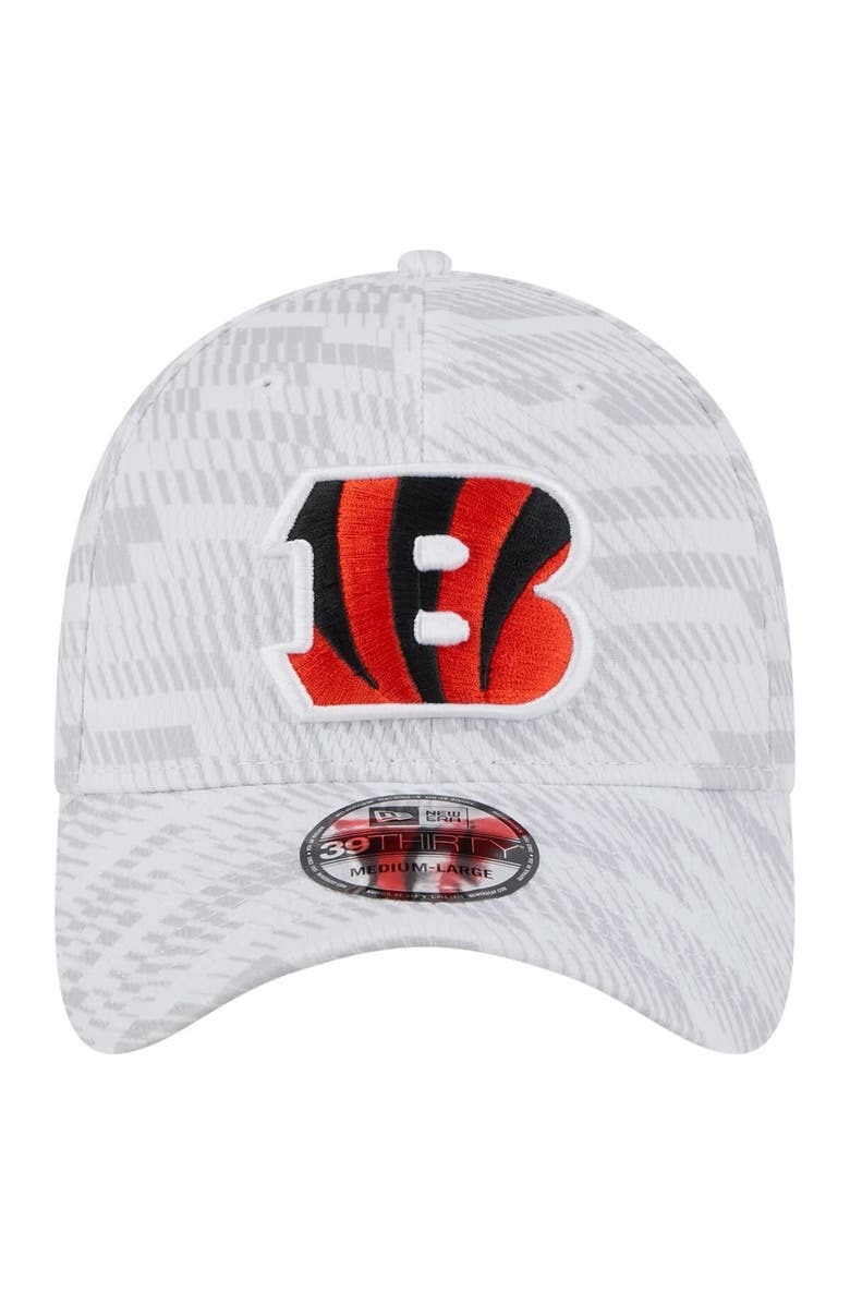 New Era Men's New Era  White Cincinnati Bengals Gameday Graded 39THIRTY Flex Hat, Alternate, color, 