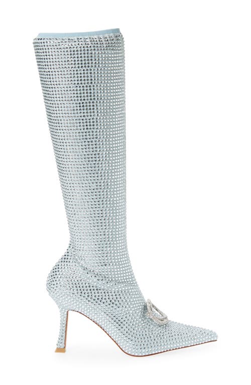 Azalea Wang Confection Denim Boot In Blue