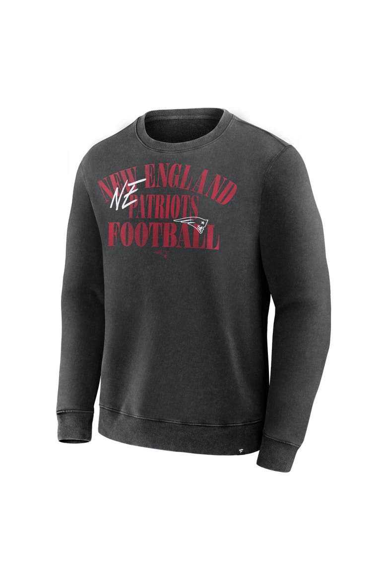 Men's Fanatics Black New England Patriots Halftime Lead Relaxed Heavyweight French Terry Sweatshirt, Alternate, color, Black