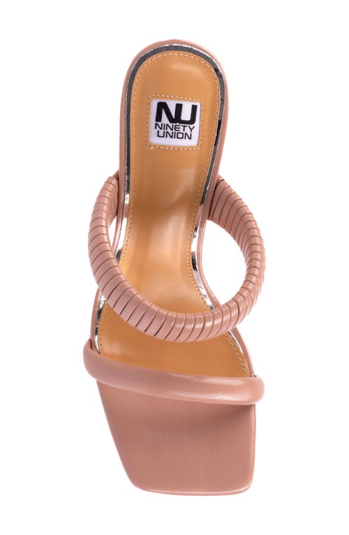 Ninety Union Raddle Square Toe Sandal In Neutral