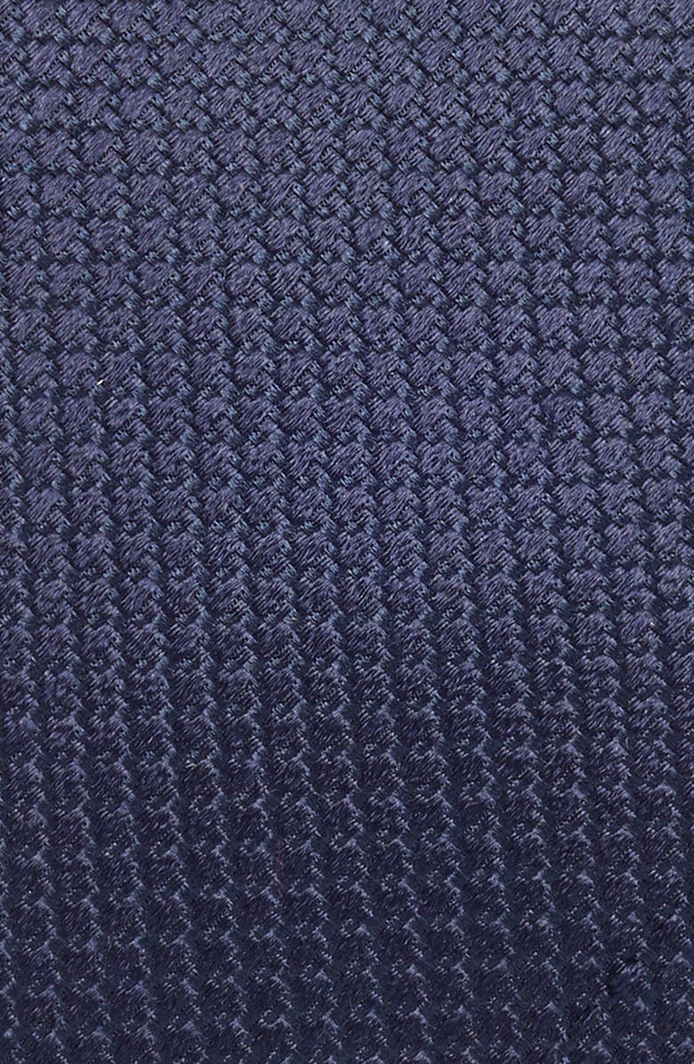 ZEGNA TIES Neat Silk Tie, Alternate, color, Nvy Sld