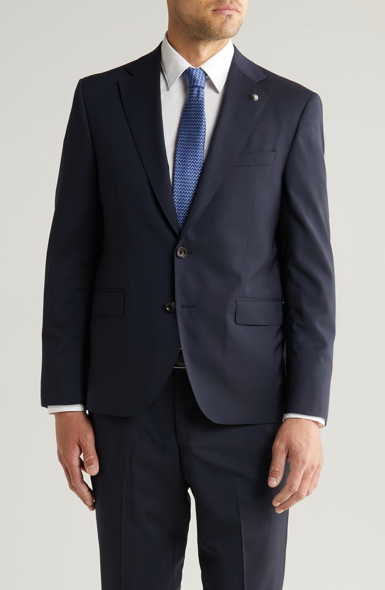 Jack Victor Esprit Wool Suit, Alternate, color, Navy