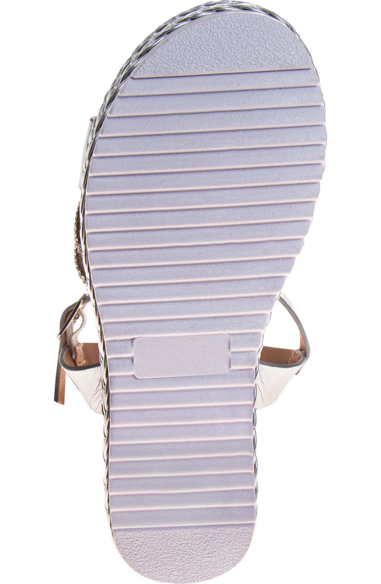 Badgley Mischka Collection Kids' Rhinestone Platform Sandal, Alternate, color,