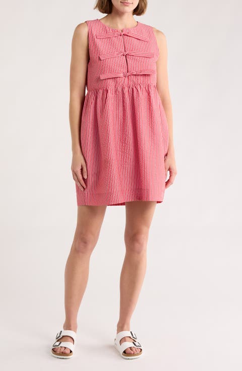 Bow Tie Front Shift Dress