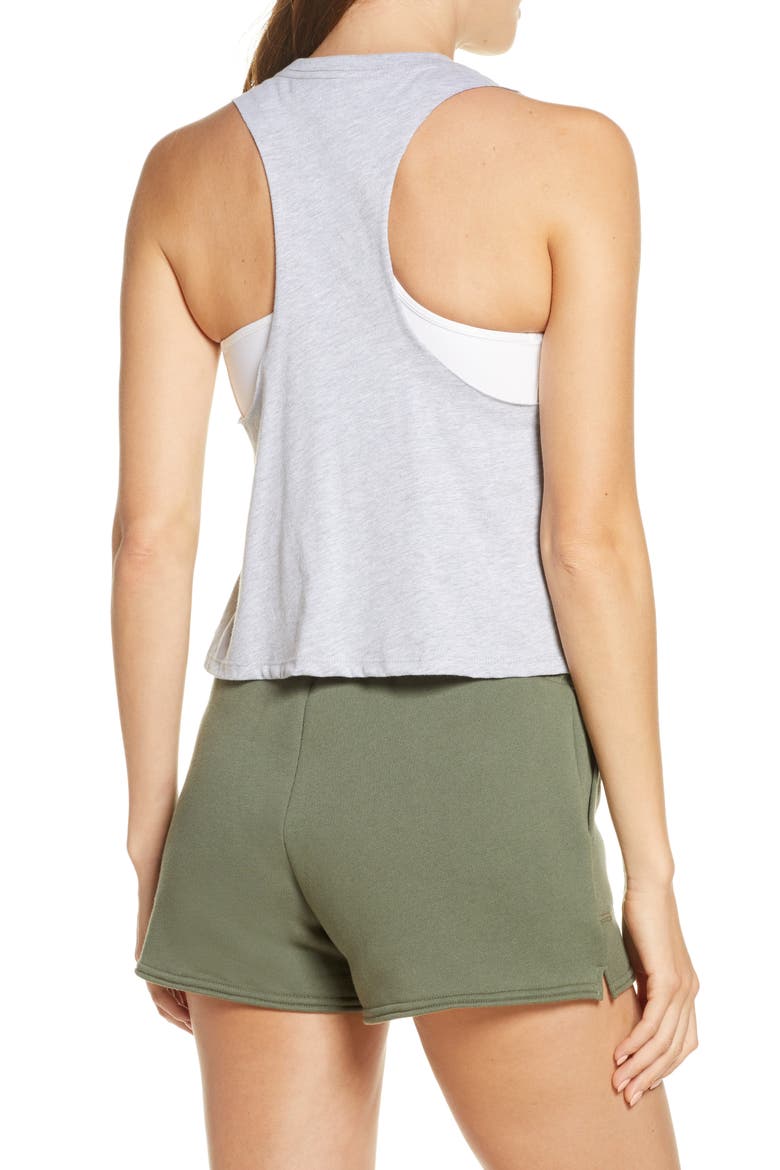 Racerback Crop Tank, Alternate, color, ATHLETIC HEATHER