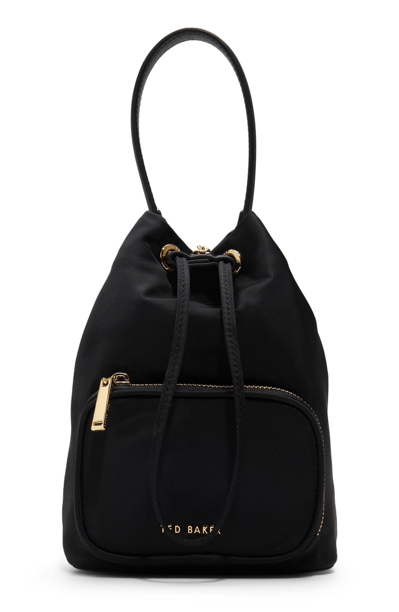 Ted Baker London Lola Nylon Bucket Bag, Main, color, 