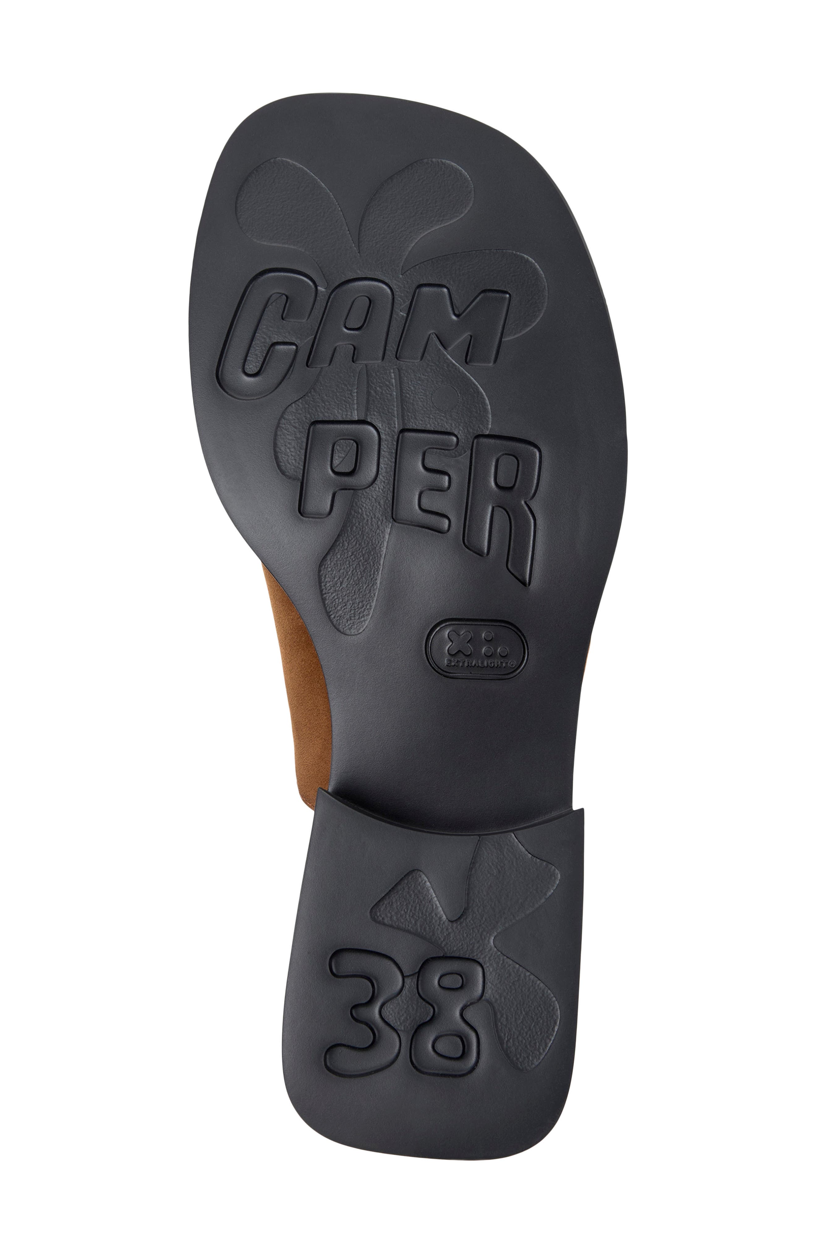 Camper Twins Mismatched Sandal, Alternate, color, Medium Brown