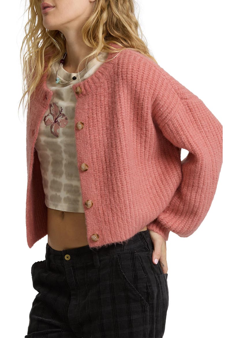 Holidazed Sunset Cardigan, Alternate, color, VINTAGE PINK