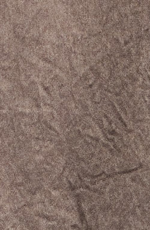 Eileen Fisher Crinkled Satin Blazer In Brown