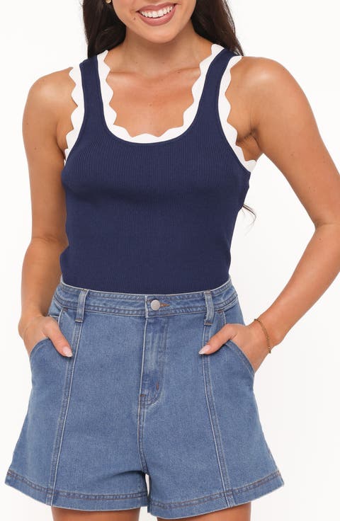 Johnson Scalloped Trim Tank