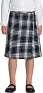 Lands' End Girls Plus Plaid A-line Skirt Below The Knee