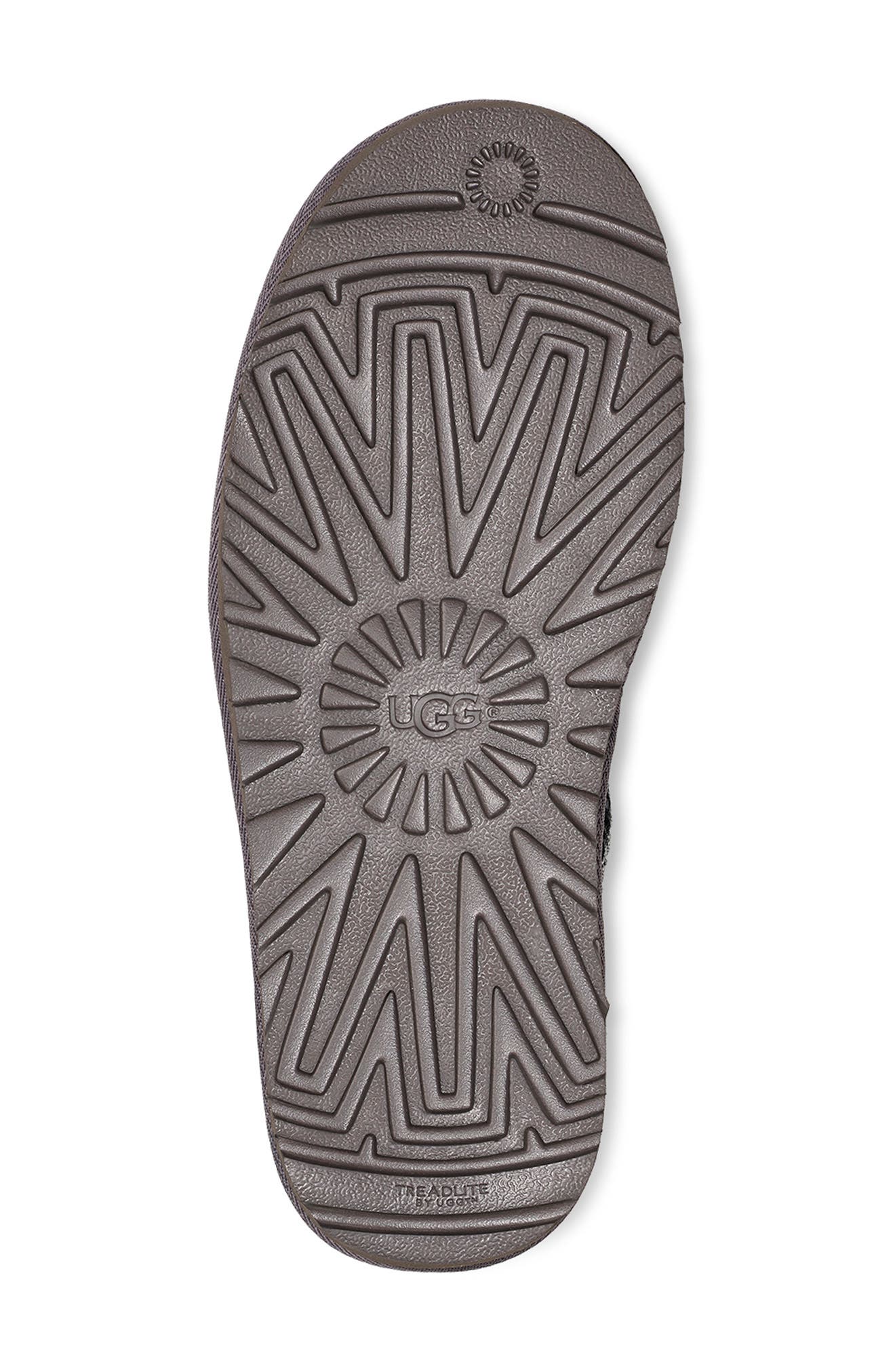 Tasman Genuine Shearling Slipper, Alternate, color, DARK GREY