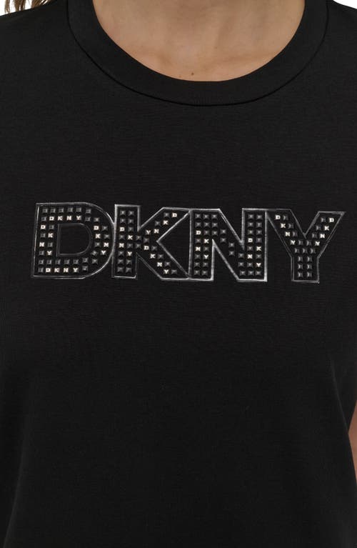Dkny Subway Tile Logo T-shirt In Black