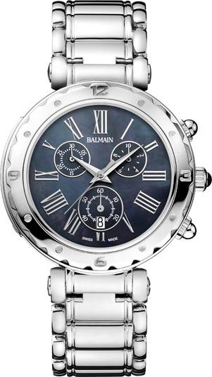 BALMAIN WATCHES Mother-of-Pearl Chronograph Bracelet Watch