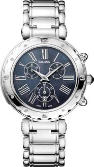 BALMAIN WATCHES Mother-of-Pearl Chronograph Bracelet Watch, 38mm