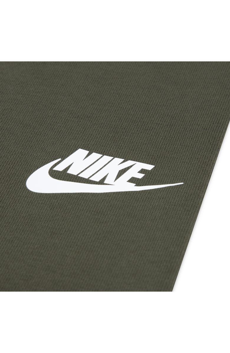 Nike Kids' Futura Logo Fleece Sweatshirt & Joggers Set, Alternate, color, Cargo Khaki
