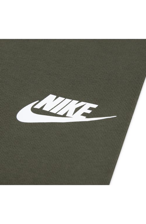 Nike Kids' Futura Logo Fleece Sweatshirt & Joggers Set In Green