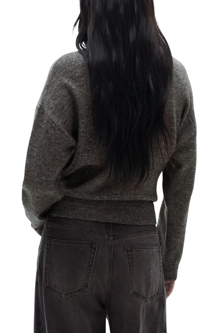 Rhinestone Detail Sweater, Alternate, color, GREY