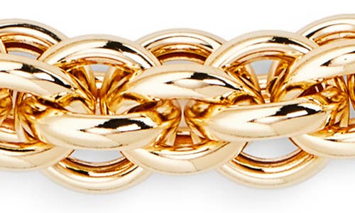 Open Edit Interlocking Link Collar Necklace In Gold