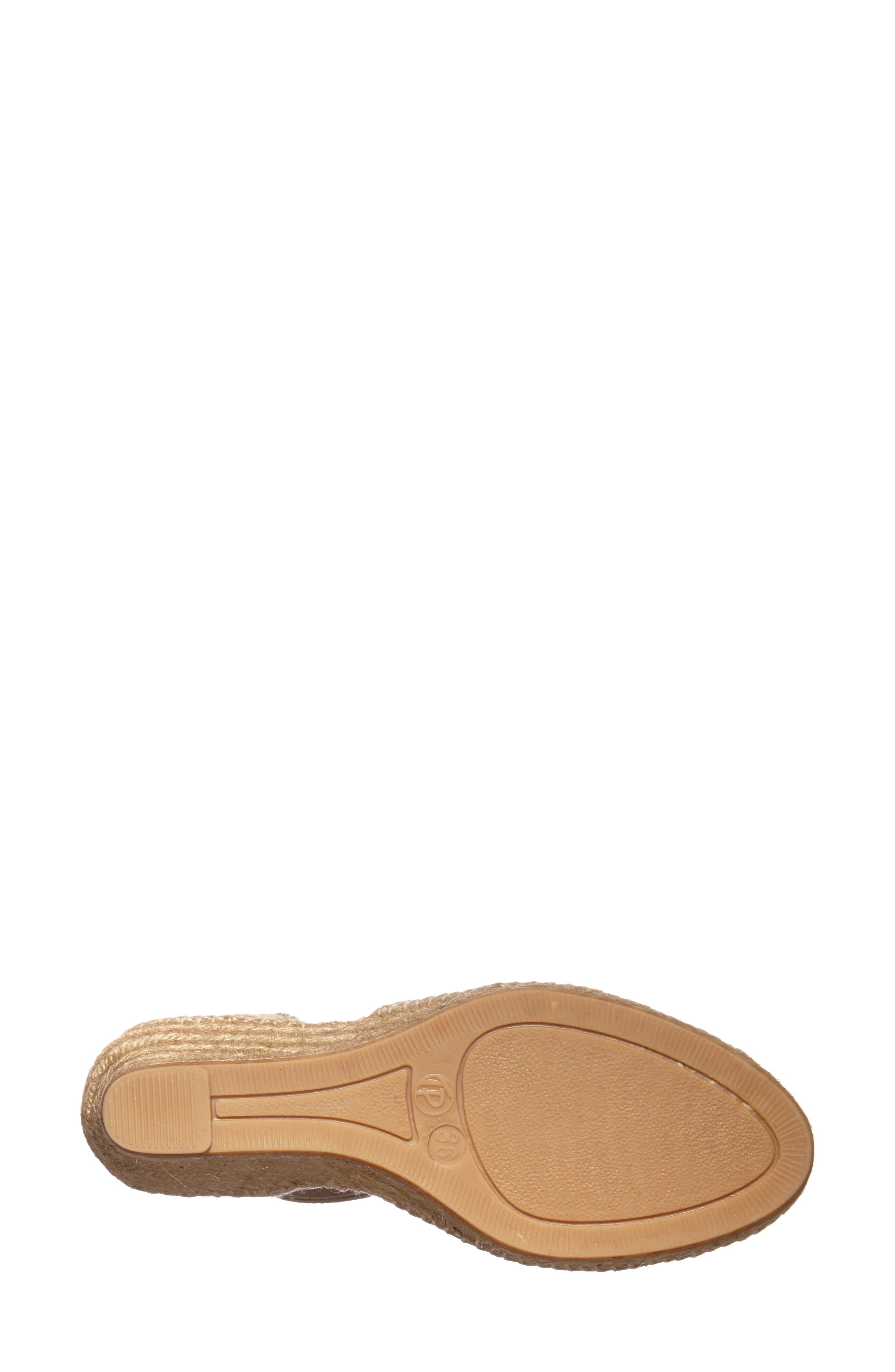 Toni Pons 'Caldes' Linen Wedge Sandal, Alternate, color, Stone