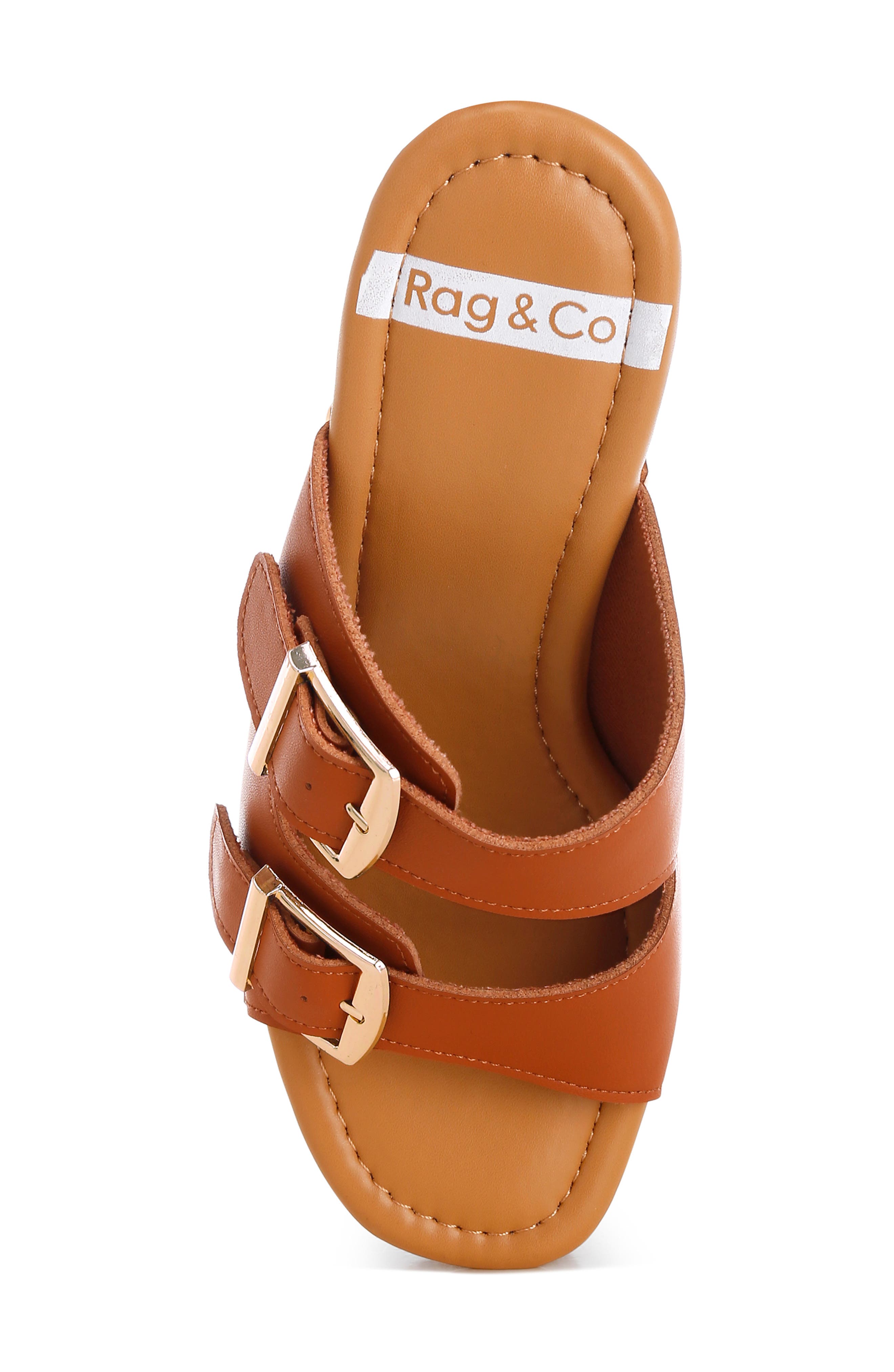 Kenna Double Buckle Strap Platform Sandal, Alternate, color, TAN