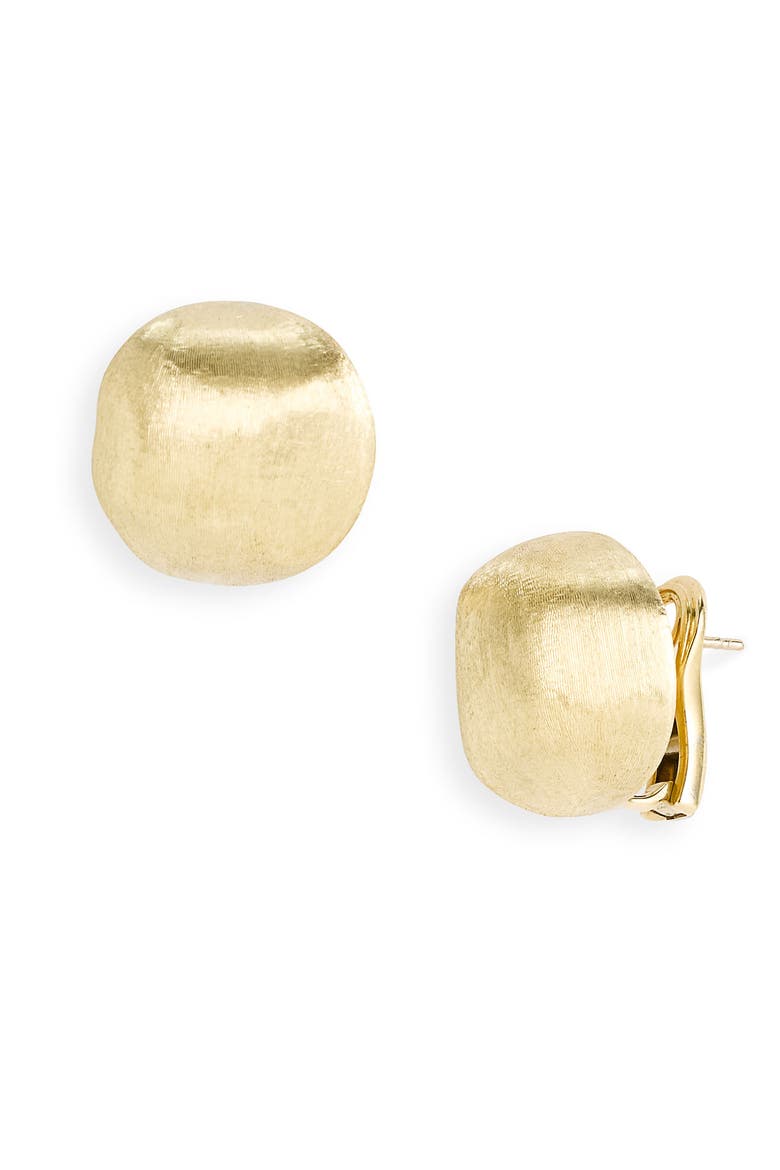 'Africa Gold' Button Stud Earrings, Main, color, GOLD