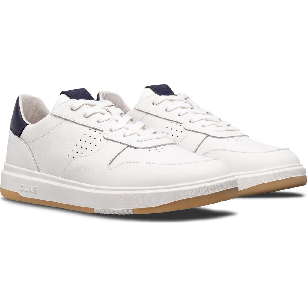 Clae Moses Low Top Leather Sneaker In Red