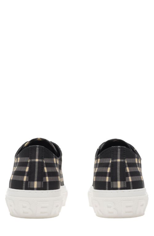 Burberry Check Low-top Sneakers In Black/calico Check