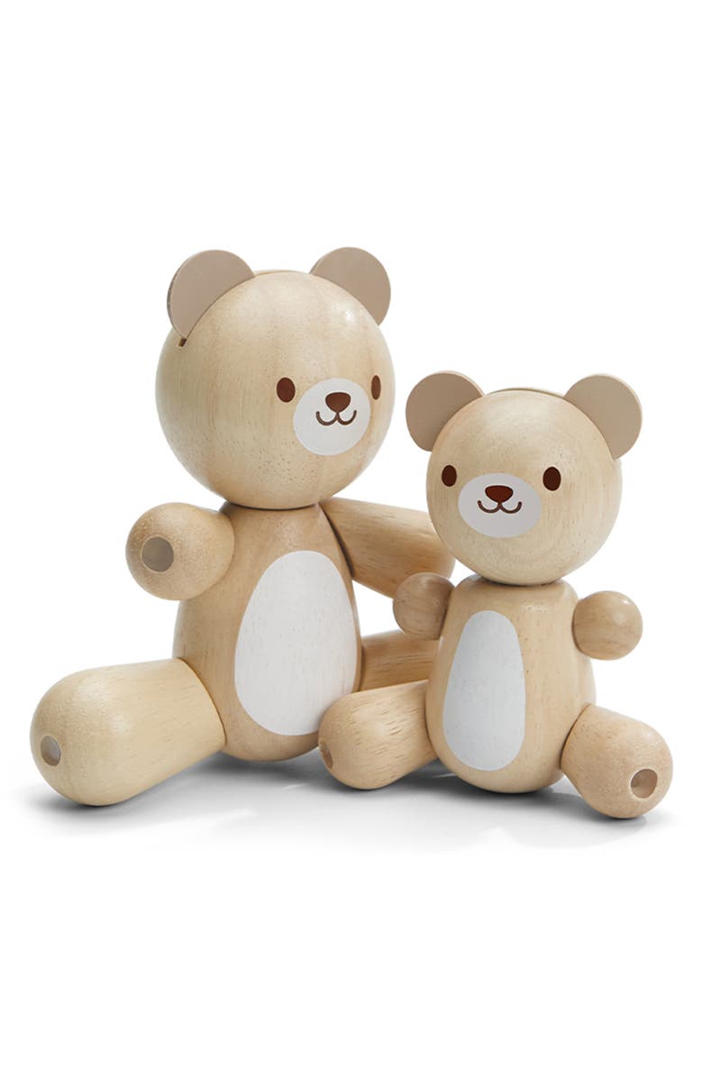 PlanToys<sup>®</sup> Big Bear & Little Bear Playset, Alternate, color, Brown