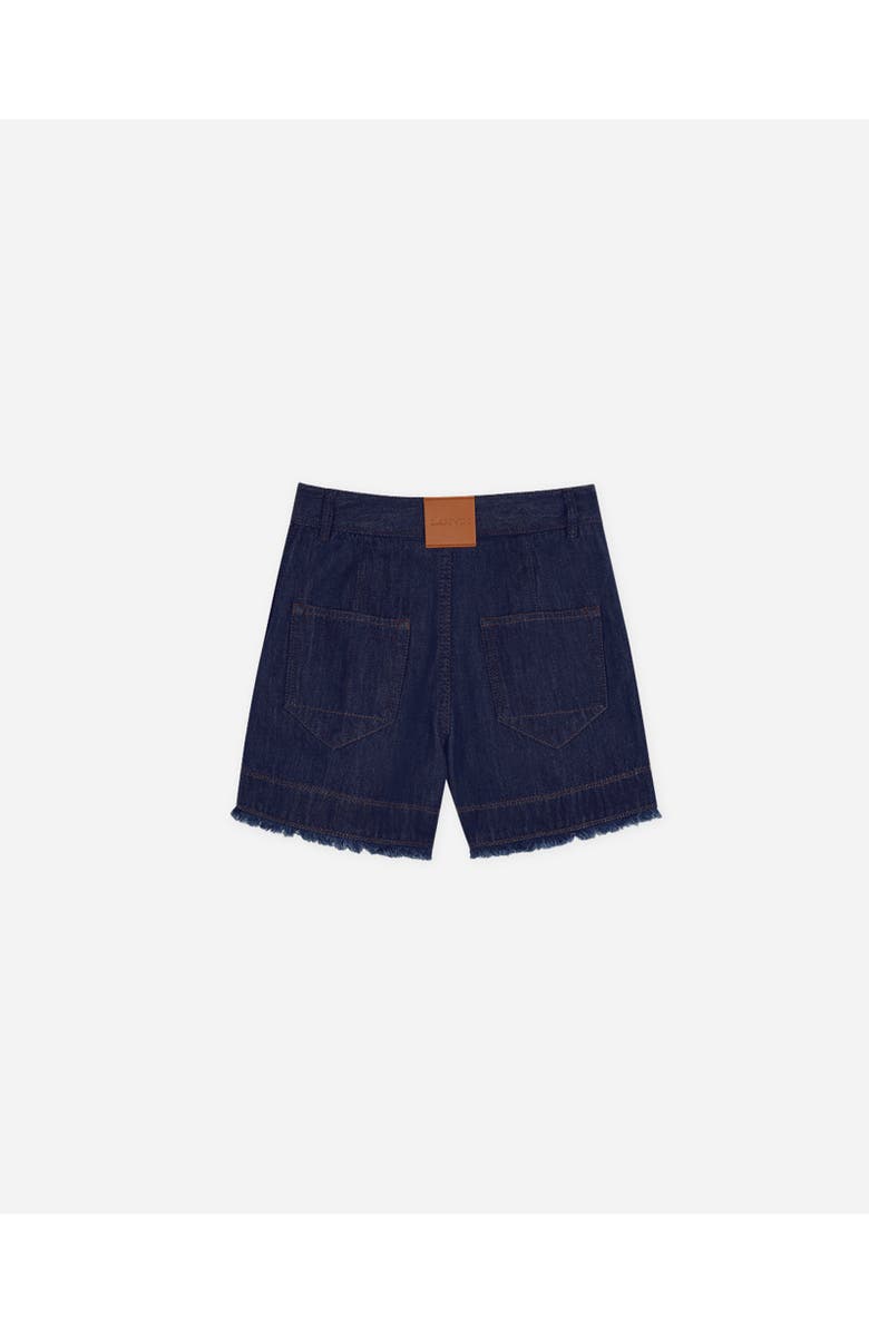 Lanvin KIDS DENIM SHORTS WITH LOGO, Alternate, color,