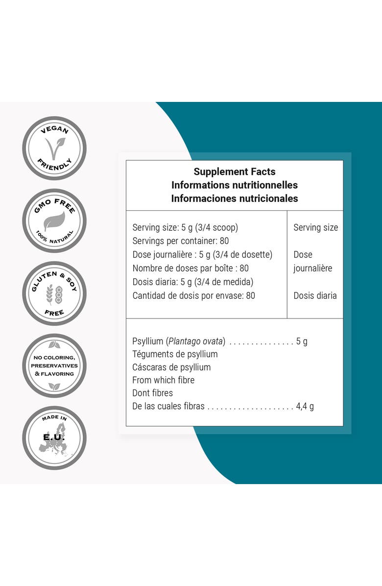SuperSmart Psyllium Seed Husk 5g per Day, Alternate, color, NO COLOR