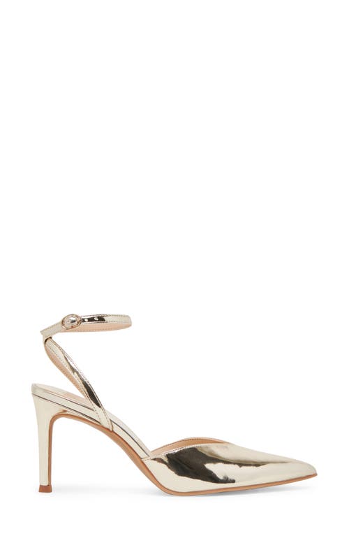 Dolce Vita Keisha Ankle Strap Pump In Light Gold Specchio Stella