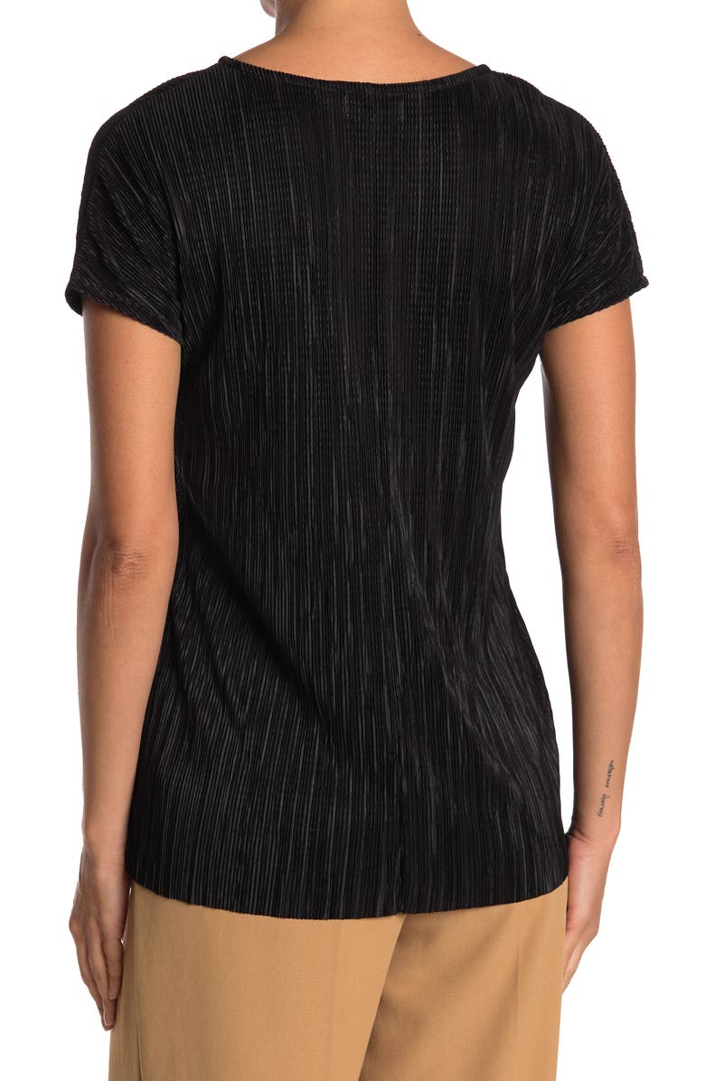 14th & Union 14TH AND UNION Pleated Short Sleeve Top, Alternate, color,