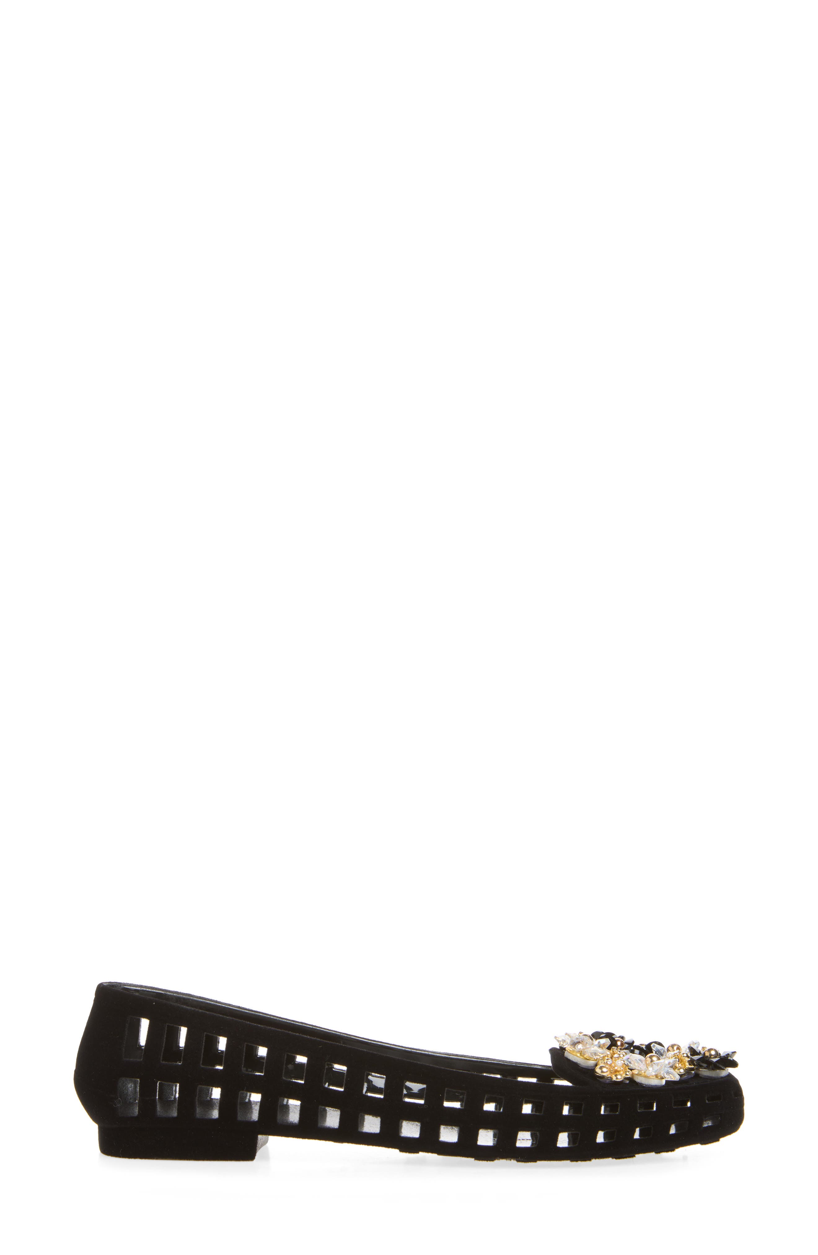 Aura Jelly Ballet Flat, Alternate, color, BLACK