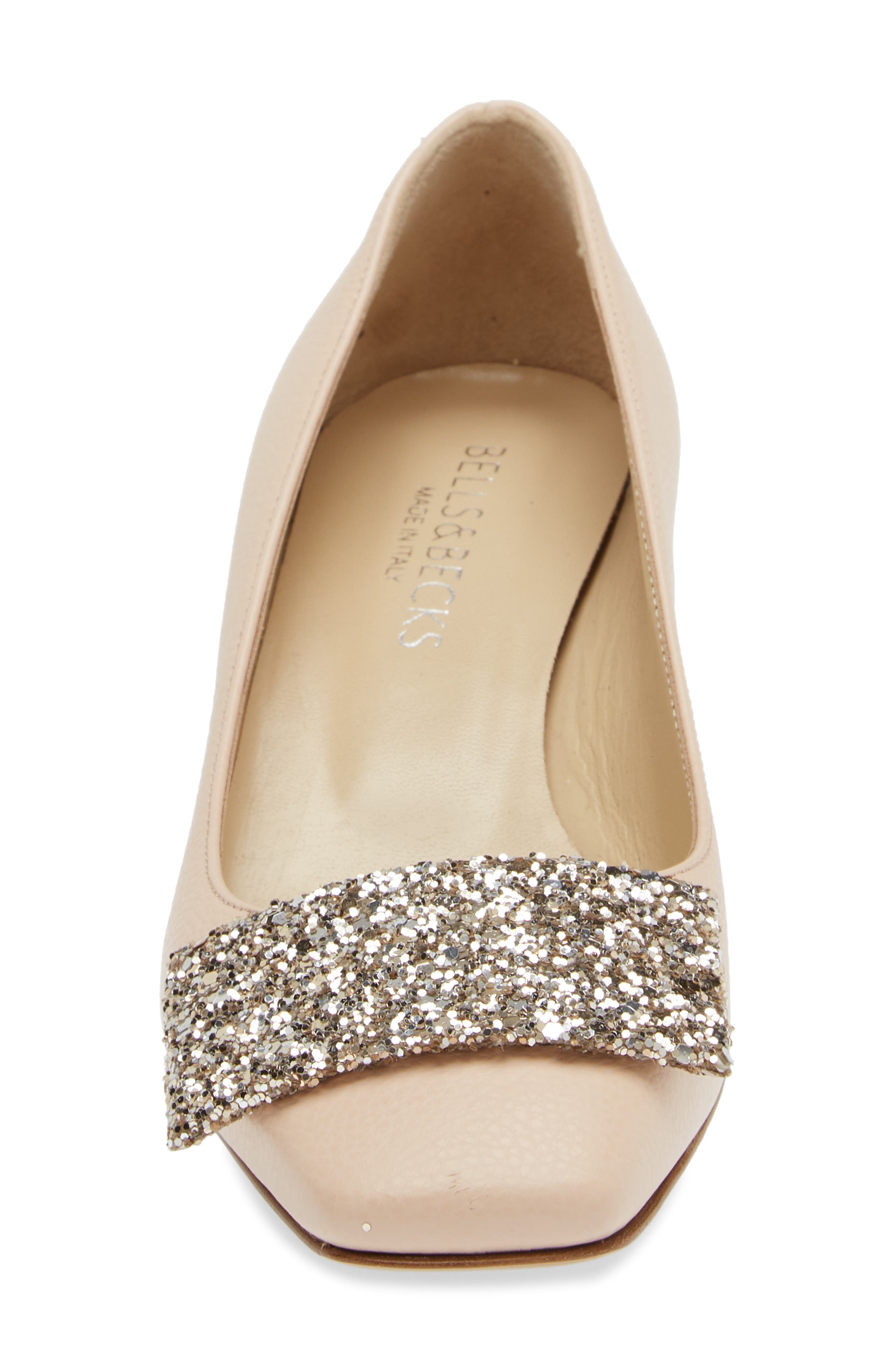 Sofia Square Toe Pump, Alternate, color, BLUSH WITH GLITTER