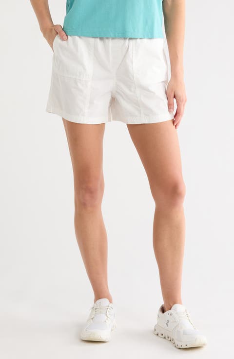 Drawcord Waist Cotton Shorts