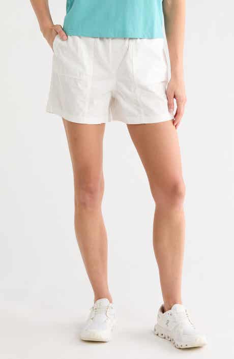DKNY Drawcord Waist Cotton Shorts