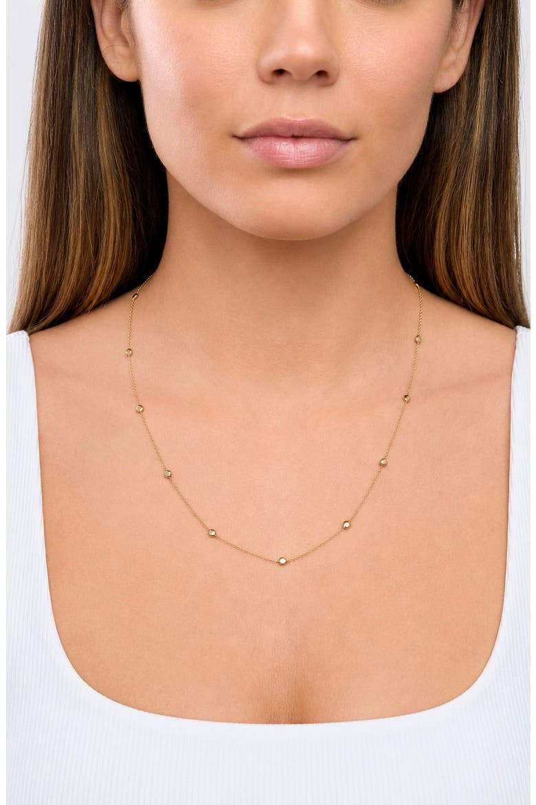 14k Gold 22-Inch Bead Chain Necklace, Alternate, color, 14KY