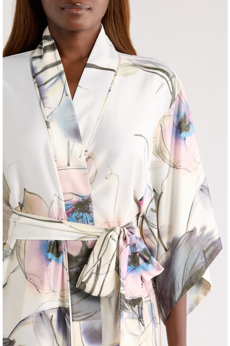 Satin Robe, Alternate, color, WHITE MULTI