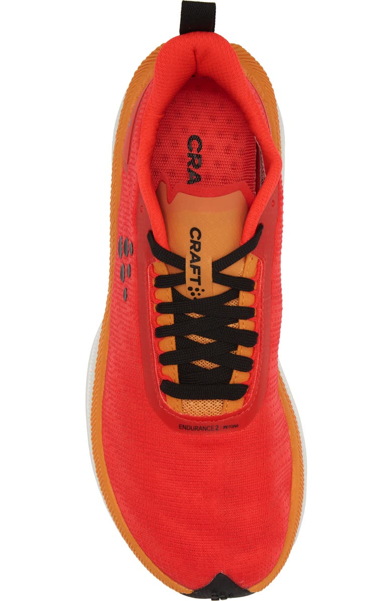 Craft Endurance 2 Running Shoe, Alternate, color, Inferno/Sour