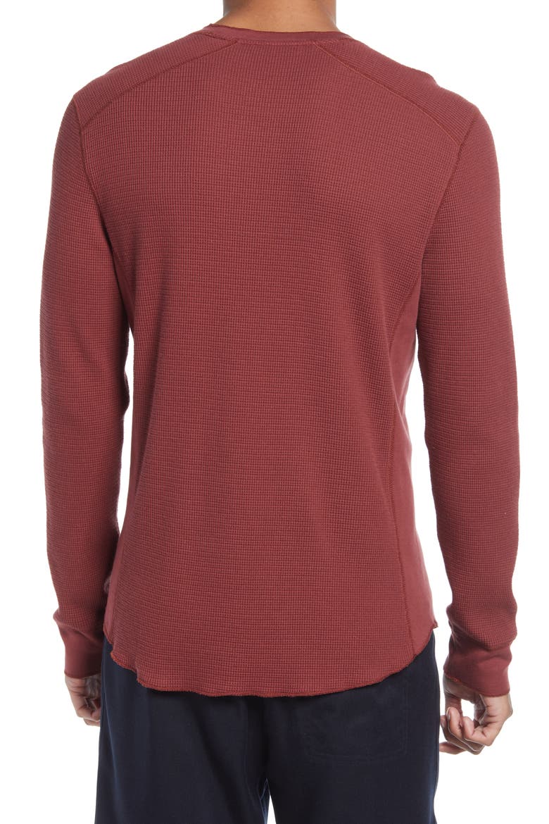 Regular Fit Long Sleeve Thermal Top, Alternate, color, CINNAMON