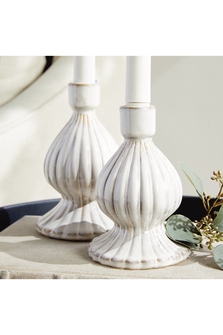 Mela Taper Candle Holders Set of 2, Alternate, color, Off-White