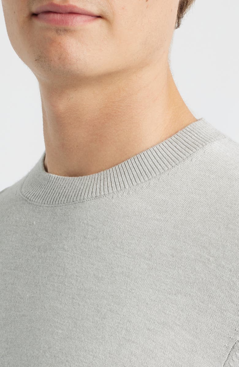 Mizzen+Main Heritage Crewneck Sweater, Alternate, color, Light Gray Heather